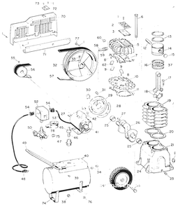 Part Location Diagram of ST330 Campbell Hausfeld 1/2-inch Compression Nut